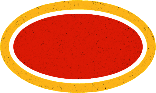 Fondo para título, forma circular y estirado.
In-Game asset.  2d.  High contrast.  No shadows