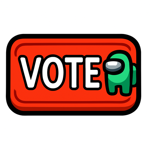 voteButton among us.
In-Game asset.  2d.  High contrast.  No shadows