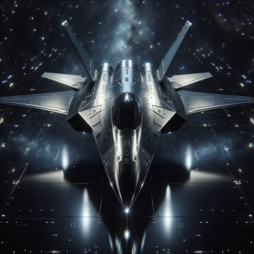 futuristic space fighter..
full front view