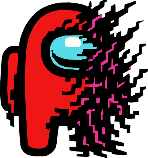 Corrupted among Us.
In-Game asset.  High contrast.  No shadows