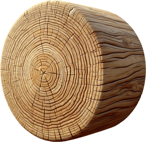 raw piece of wood.
Single Game Texture.  In-Game asset.  2d.  Blank background.  High contrast.  No shadows