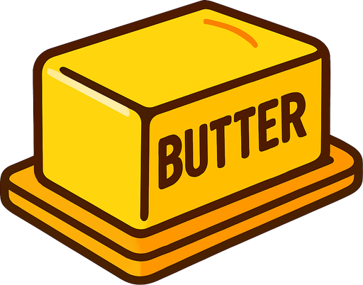 mantequilla.
In-Game asset.  2d.  High contrast.  No shadows