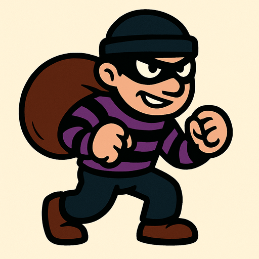 Ladron.
In-Game asset.  2d.  High contrast.  No shadows