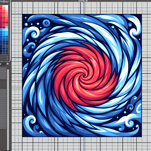 tourbillon rouge et bleu. Single Game Texture. In-Game asset. 2d. Blank background. High contrast. No shadows..
Single Game Texture. In-Game asset. 2d. Blank background. High contrast. No shadows.