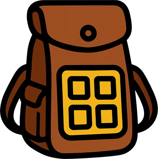 solot de inventario.
In-Game asset.  2d.  High contrast.  No shadows