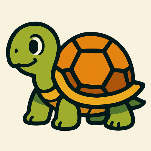 Turtle.
In-Game asset.  2d.  High contrast.  No shadows