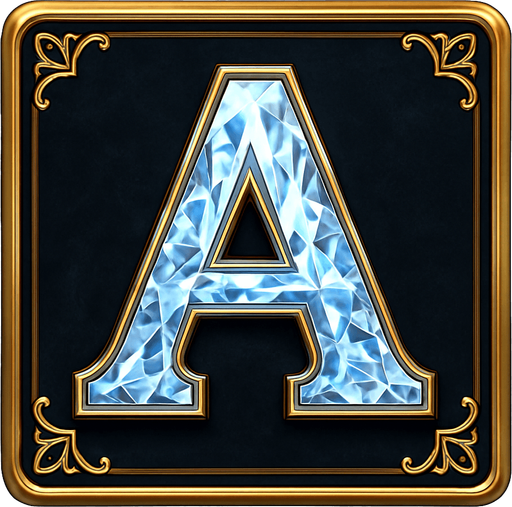 Crea un asset de fondo para el símbolo 'A' de Megaways (Diamante Brillante).
Un panel cuadrado o ligeramente redondeado. Fondo de terciopelo oscuro (negro o azul noche) o un metal pulido muy oscuro. Borde elegante dorado o plateado. Puede tener un patrón sutil de filigrana de casino en las esquinas. Debe ser un fondo neutro pero lujoso para que el diamante resalte. Fondo transparente.
In-Game asset.  2d.  High contrast.  No shadows