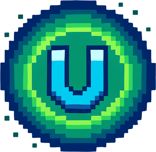 Create an 8-bit style effect representing a magnetic power-up area. The effect should be a circular, glowing field with a soft, pulsing light. The colors should be green and blue, with a slight gradient effect to indicate the area where objects (such as coins or experience points) are attracted towards the character. The circle should have a subtle flicker to show the magnetic pull, and it should be designed to fit within the retro, pixel-art aesthetic of an 8-bit game.
In-Game asset.  2d.  High contrast.  No shadows