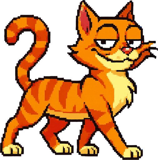 puedes cambiar la posicion de las patas, es decir las que estan atras pasan adelante y viceversa, como si hubiese dado un paso, con el mismo estilo pixel art de la foto original y fondo azul