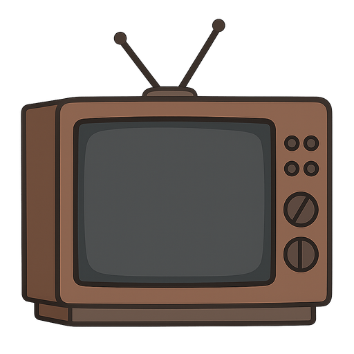 tv. No background. Transparent background. Blank background. No shadows. 2d. In-Game asset. flat