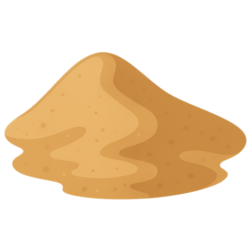 Arena como cielo pero arena. No background. Transparent background. Blank background. No shadows. 2d. In-Game asset. flat