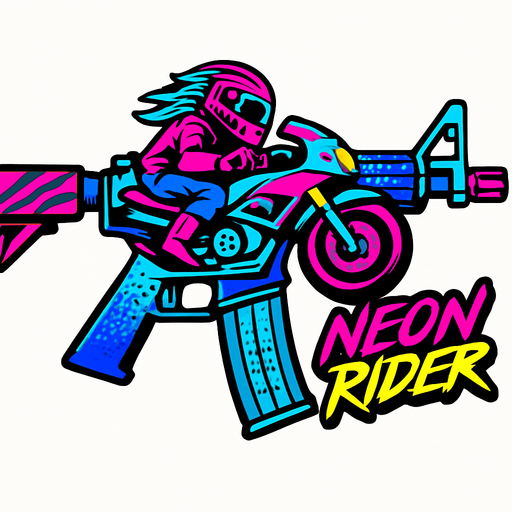 Cs2 neon rider skinini ekle.
In-Game asset.  2d.  High contrast.  No shadows