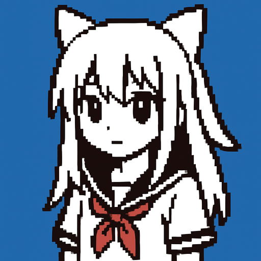 pixel art 2d white anime girl
In-Game asset.  2d.  High contrast.  No shadows