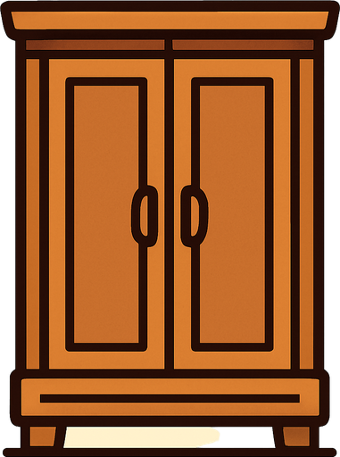 armario.
In-Game asset.  2d.  High contrast.  No shadows