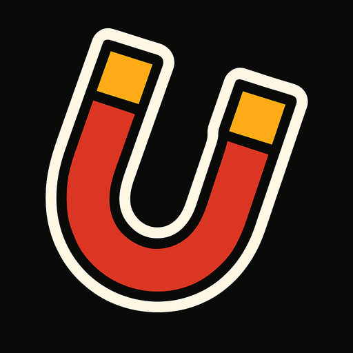 magnett.
In-Game asset.  2d.  High contrast.  No shadows