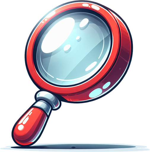 büyüteç. çizgi film