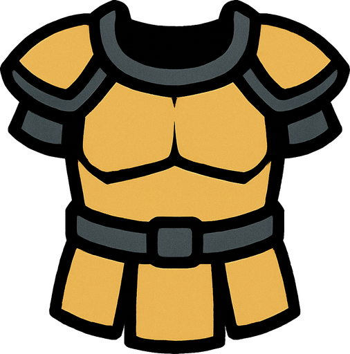 Basic armor.
In-Game asset.  2d.  High contrast.  No shadows