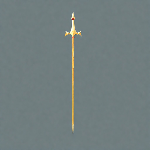 spear. No background. Transparent background. Blank background. No shadows. 2d. In-Game asset. flat