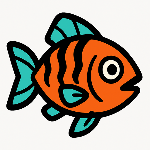 Poisson.
In-Game asset.  2d.  High contrast.  No shadows