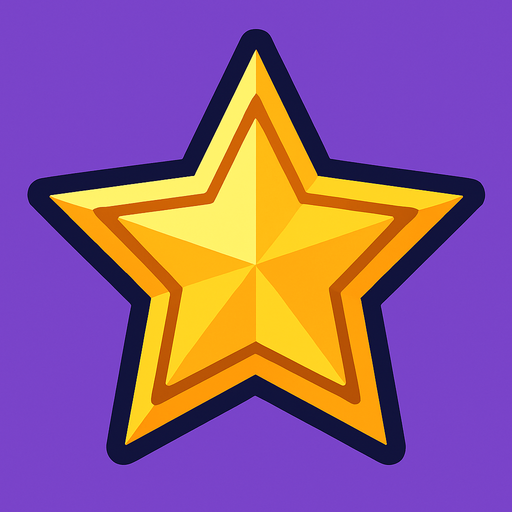 Estrella.
In-Game asset.  2d.  High contrast.  No shadows