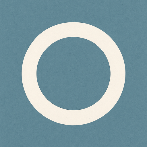 white circle.
empty inside