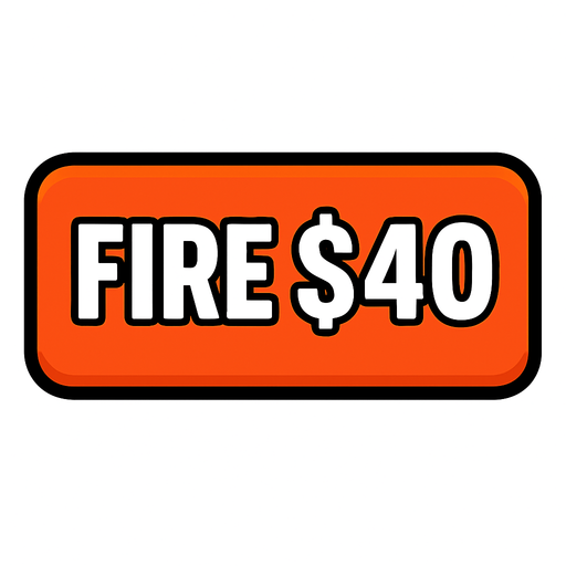 Make button say fire $40
