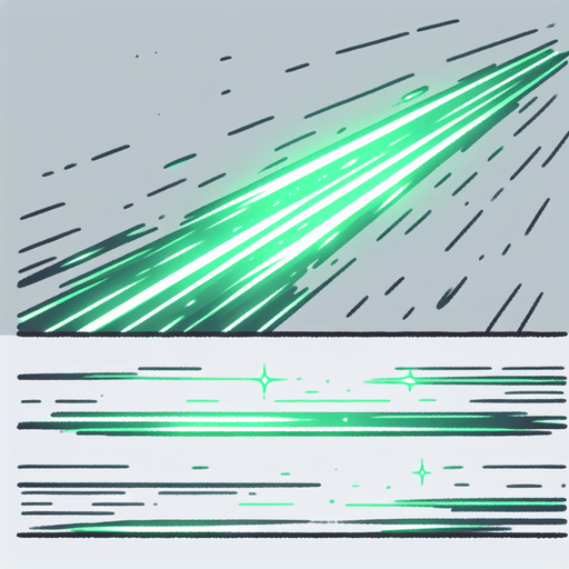green laser.
Single Game Texture.  In-Game asset.  2d.  Blank background.  High contrast.  No shadows