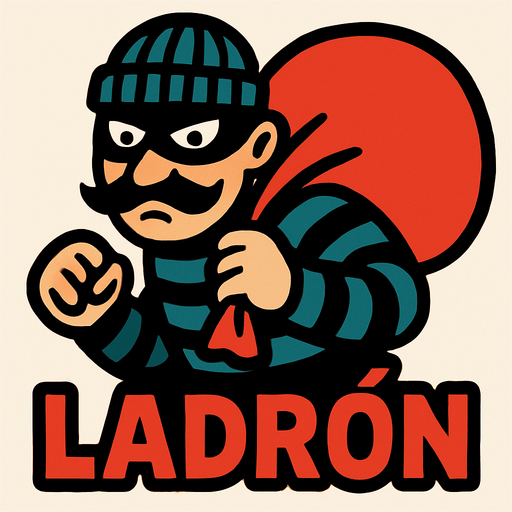 Ladron.
In-Game asset.  2d.  High contrast.  No shadows