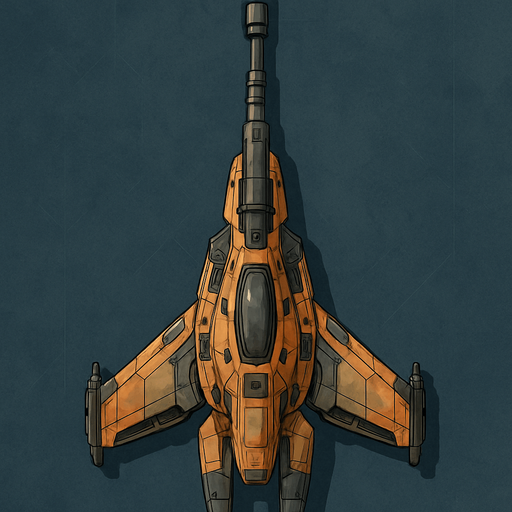 sniper spaceship top view