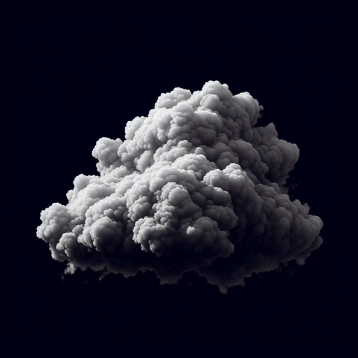 Cloud.
Single Game Texture.  In-Game asset.  2d.  Blank background.  High contrast.  No shadows