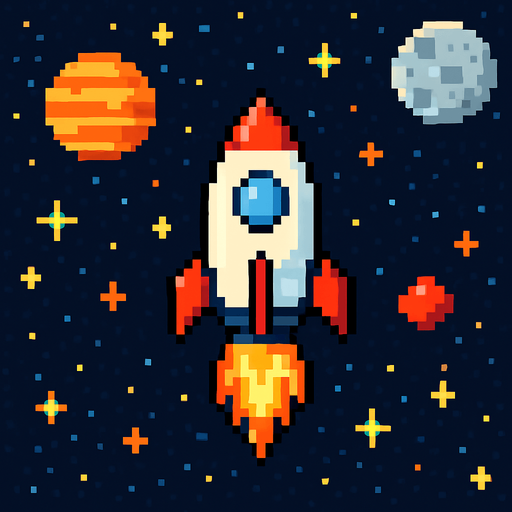 Make a image in space but pixel 2d do good.
In-Game asset.  2d.  High contrast.  No shadows