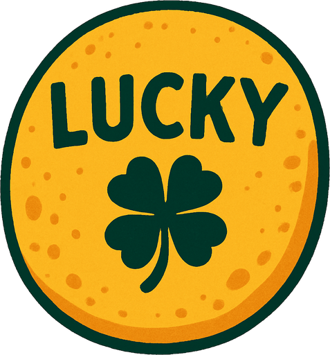 lucky pebble.
In-Game asset.  2d.  High contrast.  No shadows