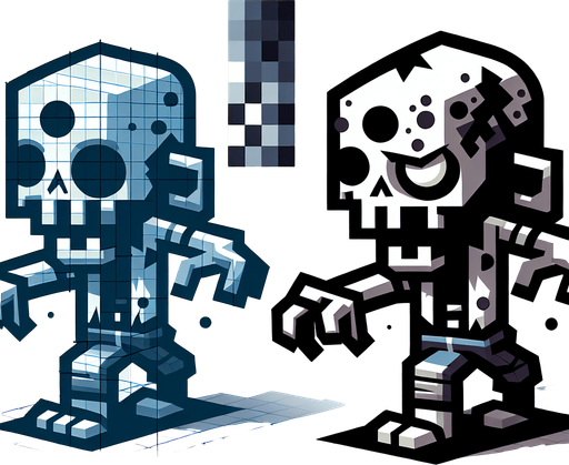 Maga zombie.
Single Game Texture.  In-Game asset.  2d.  Blank background.  High contrast.  No shadows. 3d