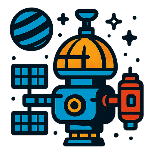 spaceStation.
In-Game asset.  2d.  High contrast.  No shadows