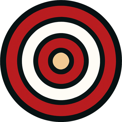 hedef tahtası.
In-Game asset.  2d.  High contrast.  No shadows