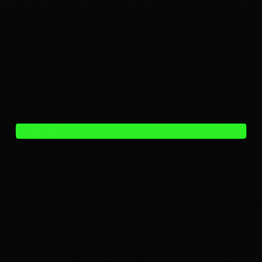 A green line.
In-Game asset.  2d.  High contrast.  No shadows