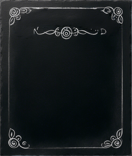 "NOVICE BLEND" handwritten in chalk