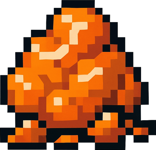 Chopper ore pixart.
In-Game asset.  2d.  High contrast.  No shadows