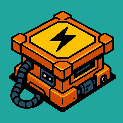 güç platformu.
In-Game asset.  2d.  High contrast.  No shadows