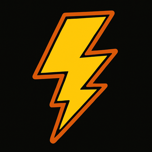 Thunder.
In-Game asset.  2d.  High contrast.  No shadows