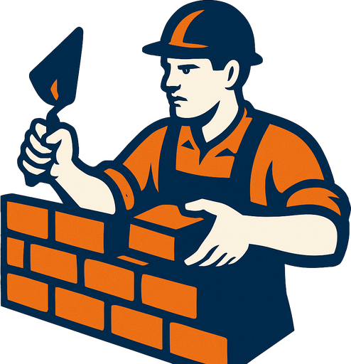 brick layer.
In-Game asset.  2d.  High contrast.  No shadows