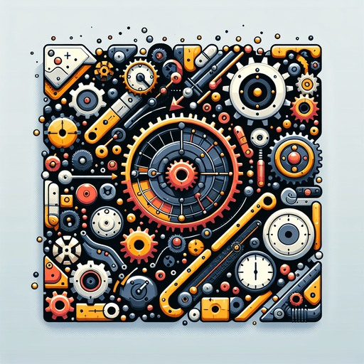 Simple Awesome background for clock chain reaction game. Vector high contrast.