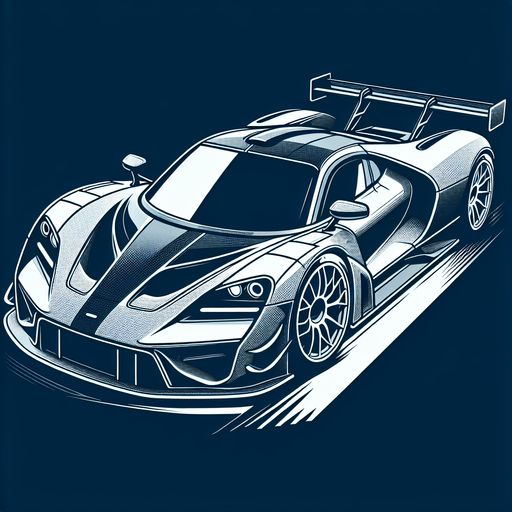 A super racing car like Porsche.
Single Game Texture. In-Game asset. 2d. Blank background. High contrast. No shadows.