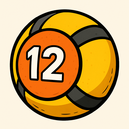 medicine ball.
In-Game asset.  2d.  High contrast.  No shadows