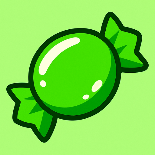 candy_green.
In-Game asset.  2d.  High contrast.  No shadows