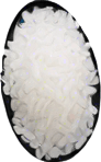Long thin white rice