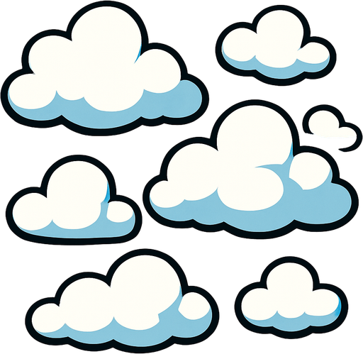 make clouds.
In-Game asset.  High contrast.  No shadows