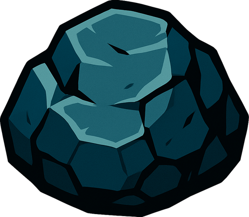 rock.
In-Game asset.  2d.  High contrast.  No shadows