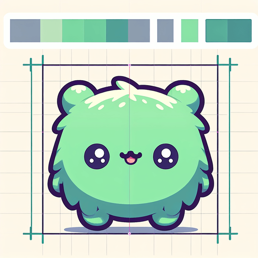 a green furry cuddly ball of fur. little feet. No ears. cute happy face. Cartoon style. Cute art style. Simple vector style. Pastel colors, flat shaded, vector art. Single Game Texture. In-Game asset. 2d. Blank background. High contrast. No shadows