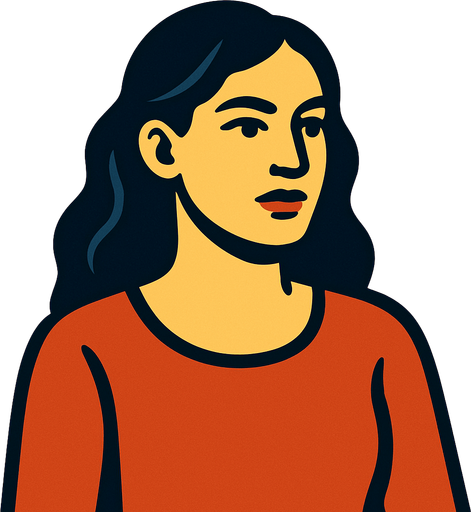 Kadın insan.
In-Game asset.  2d.  High contrast.  No shadows